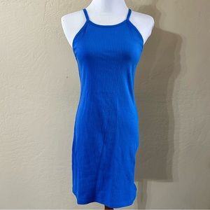 NWT Missguided Ribbed Racer Neck Mini Dress